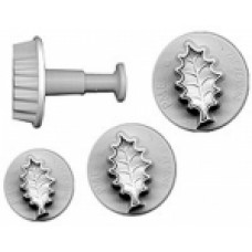 Plunger icing cutters - holly leaf