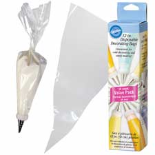 Piping bags pens and tips