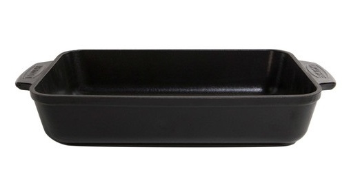 La Cuisine cast iron roaster - matt black - 30 x 19cm