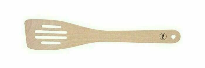 T&G curved slotted spatula - 30cm
