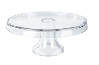 Borgonovo Italian glass cake stand - 32cm