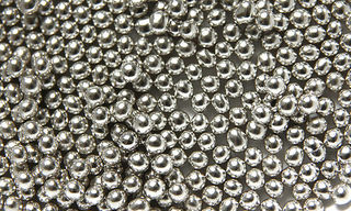 Silver Cachous round pearls - 4mm
