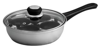 Stainless steel egg poacher - 4 egg pods