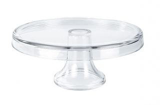 Borgonovo Italian glass cake stand - 27cm
