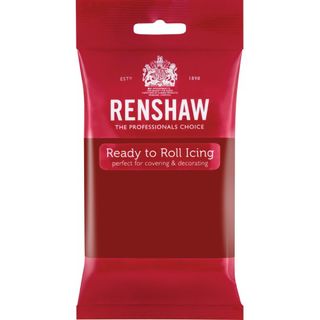 Renshaw ready to roll icing - 250g - red