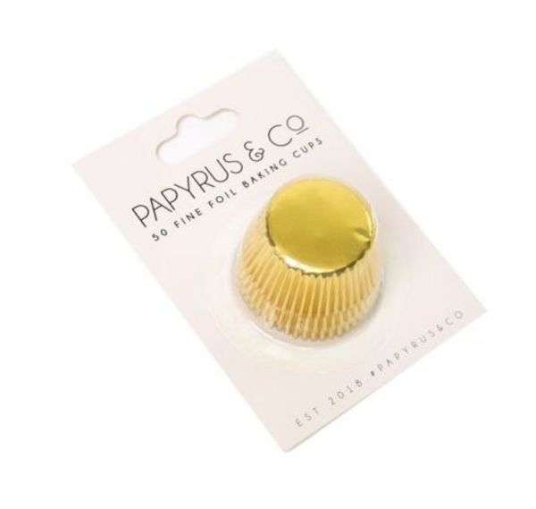 Foil baking cups - small - gold