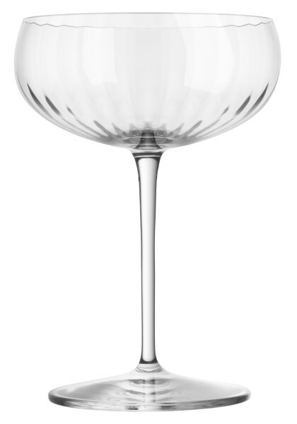 Luigi Bormioli Optica Champagne Coupe Saucer - 300ml - Set 4