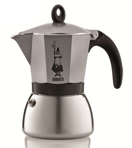 Bialetti Moka Induction stovetop espresso - 3 cup - silver