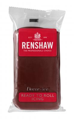Renshaw ready to roll icing - 250g - choc brown