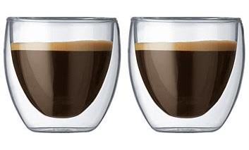 Bodum Pavina double wall glasses - 80ml