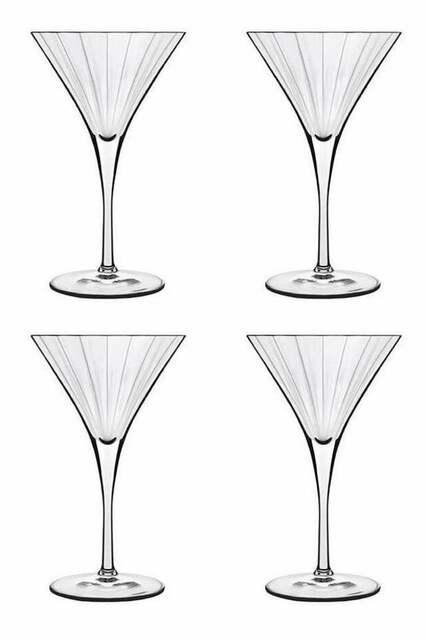 Luigi Bormioli martini glasses made in Italy at The Kitchen Shop