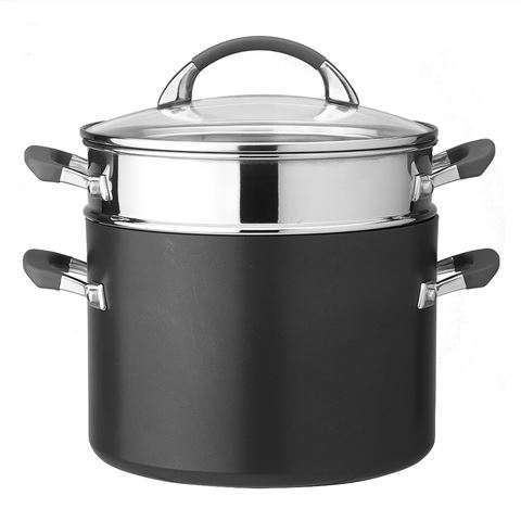 Anolon Endurance stock pot with pasta insert - 24cm