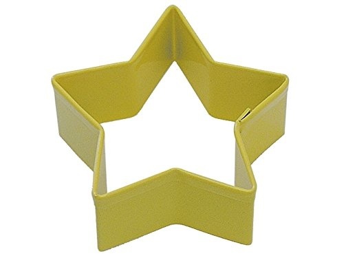 Yellow star cookie cutter - 7cm