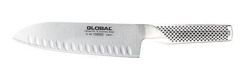 Global G-80 santoku fluted knife - 18cm