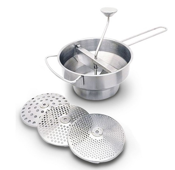 Stainless steel mouli - 20cm