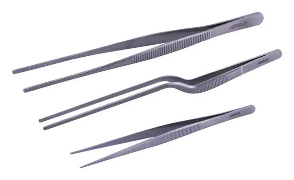 Avanti stainless steel plating tongs - set of 3